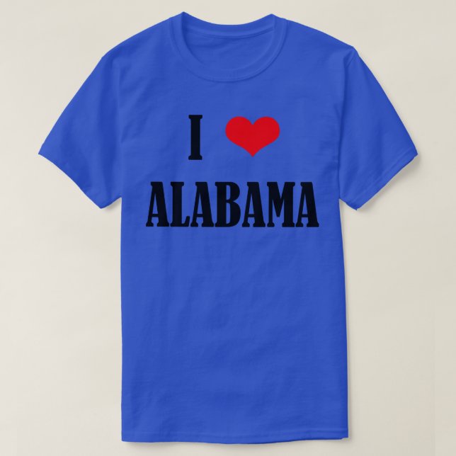 I Love Alabama TShirt 4 (Design devant)