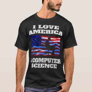 I Love America And Computer Science Classic TShirt
