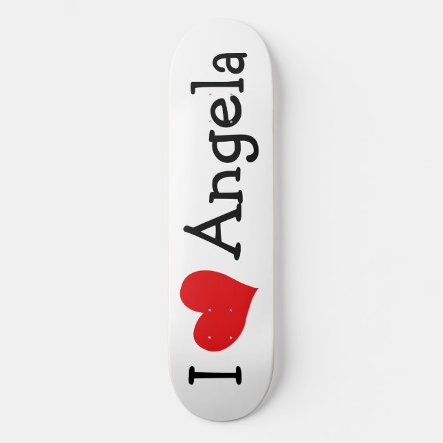 I Love Angela Skateboard (Recto)