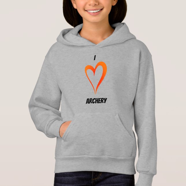 I Love Archery - Sweat - shirt à capuche de repous (Devant)