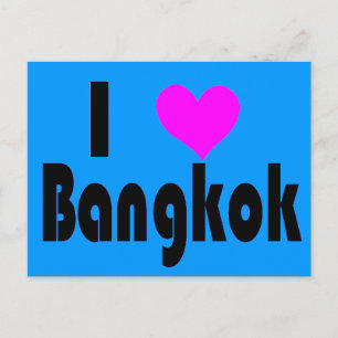 I Love Bangkok Thaïlande carte postale