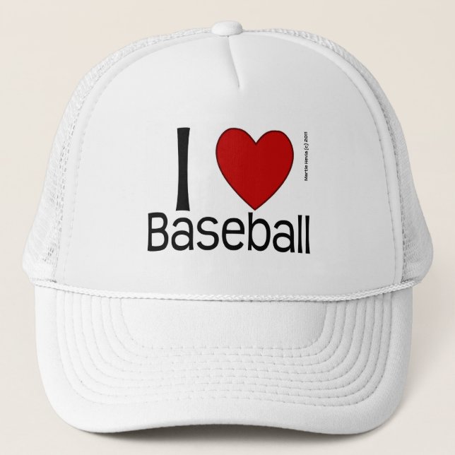 I Love Baseball - Casquette (Devant)