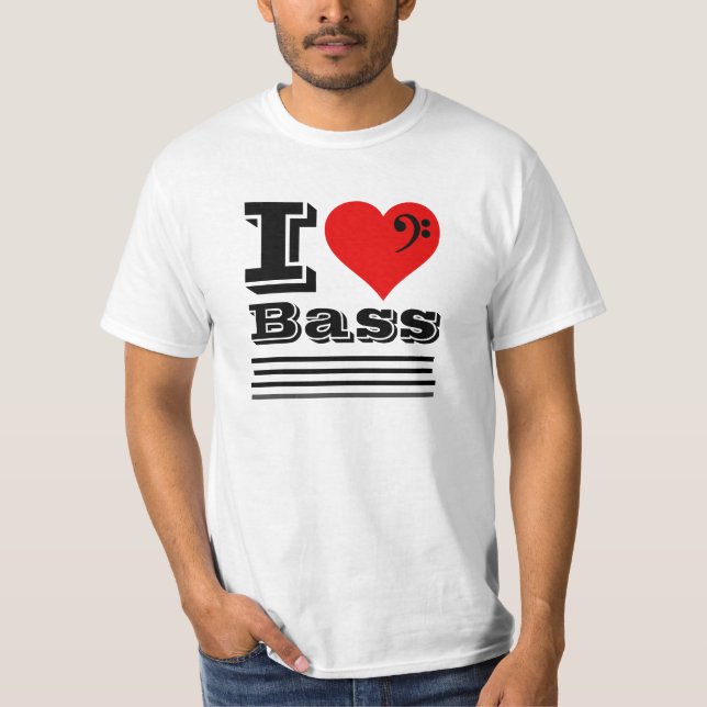 I Love Bass T-Shirt (Devant)