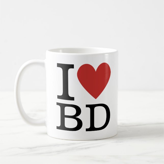 I ❤️ Love BD - Business Development MUG (Gauche)