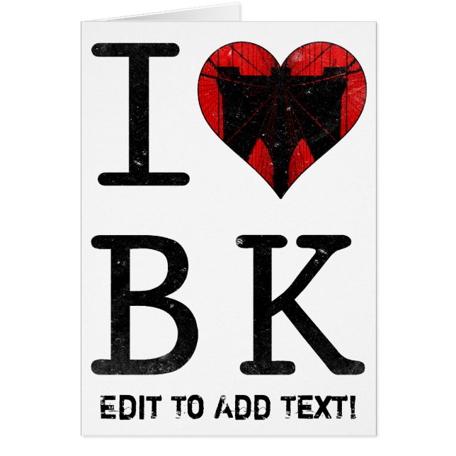 I Love Brooklyn, BK New York (Devant)