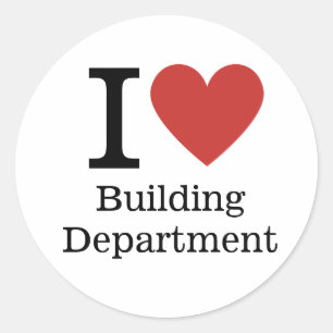 I ❤️ Love Building Département STICKER
