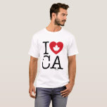 I Love CA | J'aime le T-shirt sur mesure pour homm<br><div class="desc">Faites savoir à tout le monde à quel point vous aimez le Canada avec ce t-shirt pour hommes "I Love CA" personnalisable avec typographie rétro et accent de coeur de feuille d'érable. La meilleure façon de montrer votre fierté et votre amour pour le Canada. Personnalisez en ajoutant votre nom. D'autres...</div>