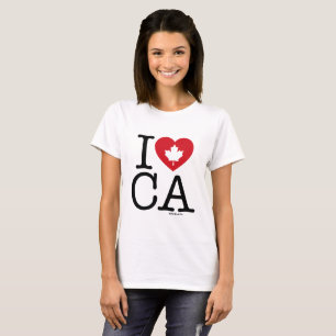 I Love CA   T-shirt féminin sur mesure I Love Cana