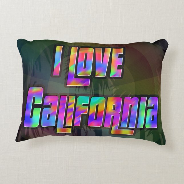 I LOVE California Bright Future Coussin (Dos)