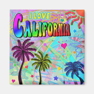 I LOVE California Vivid Romance Magnet