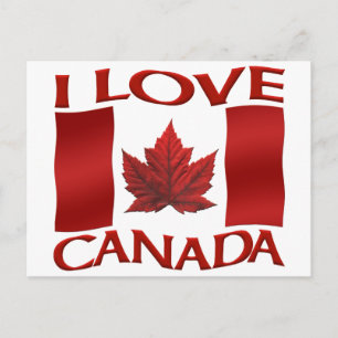 I Love Canada Souvenir Cartes postales Canada