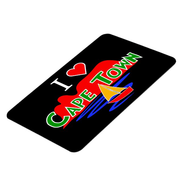 I Love Cape Town Table Mountain Large Flexi Magnet (Côté Gauche)