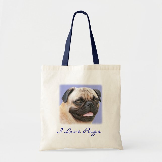 I Love Carlins Portrait Canvas Sac fourre - tout b (Devant)