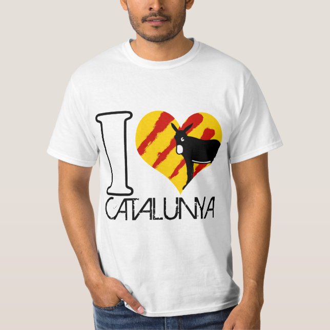 I Love Catalunya - Tshirt white (Devant)