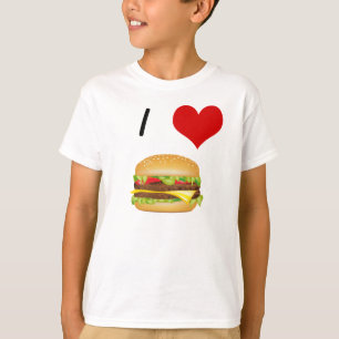 I Love Cheeseburger T-shirt enfant