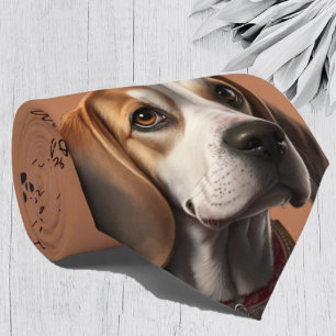 I Love Chiens Beagle Cravate