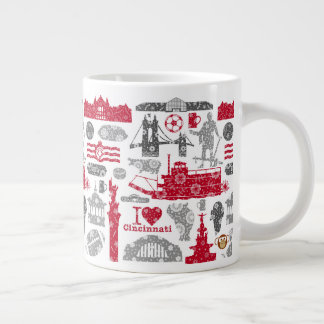 I Love Cincinnati 20oz Mug en céramique
