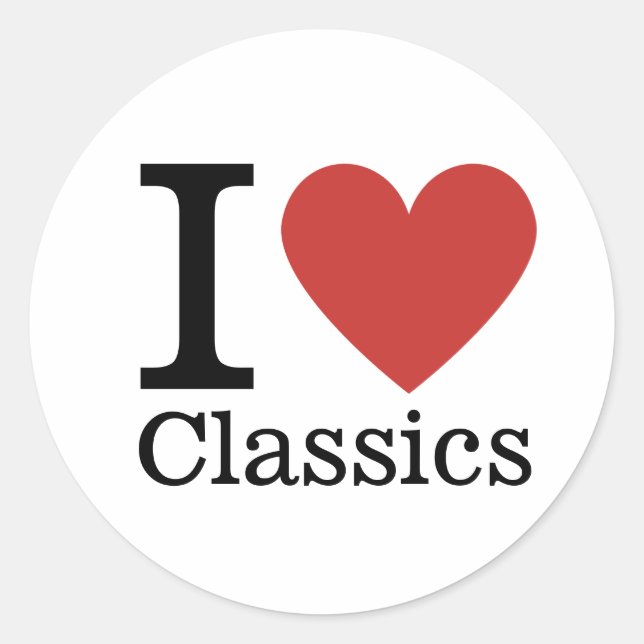 I ❤️ Love Classics STICKER (Devant)