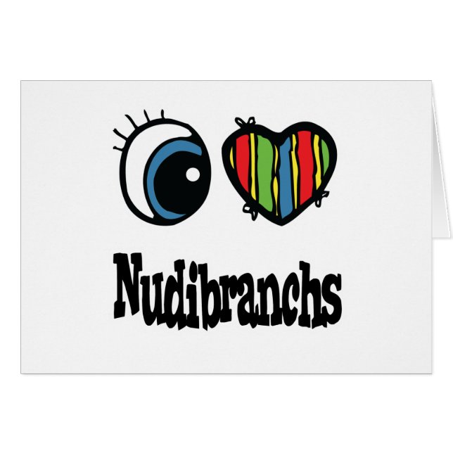 I Love (Coeur) Nudibranchs (Devant horizontal)