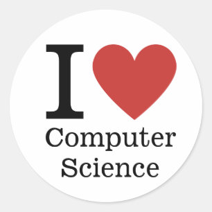 I ❤️ Love Computer Science STICKER