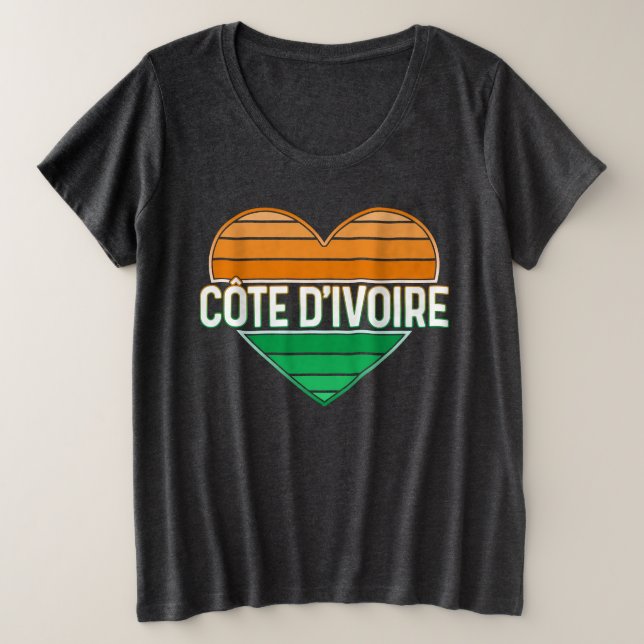I Love Côte d'Ivoire, Côte d'Ivoire Coeur (Design devant)