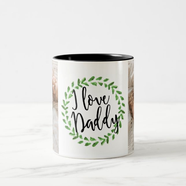 I Love Daddy Custom Photo Mug (Centre)