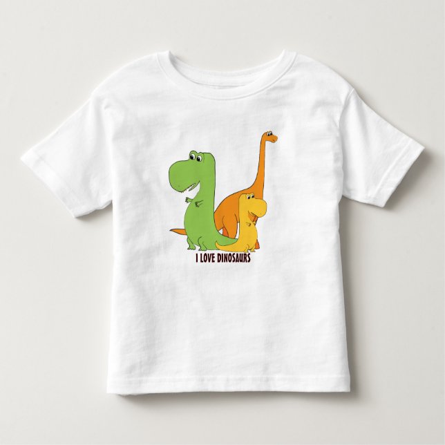 I Love Dinosaures - Trio des mignons Dinos T-shirt (Devant)