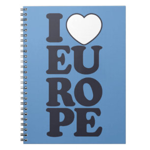I LOVE EUROPE carnet personnalisé