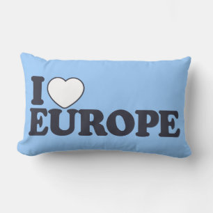 I LOVE EUROPE oreiller à lancer personnalisé