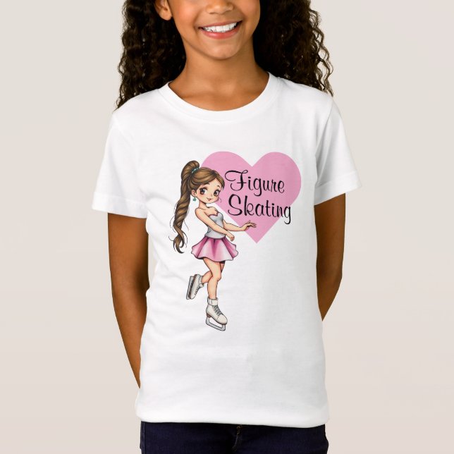 I Love Figure Skating T-Shirt Kids (Devant)