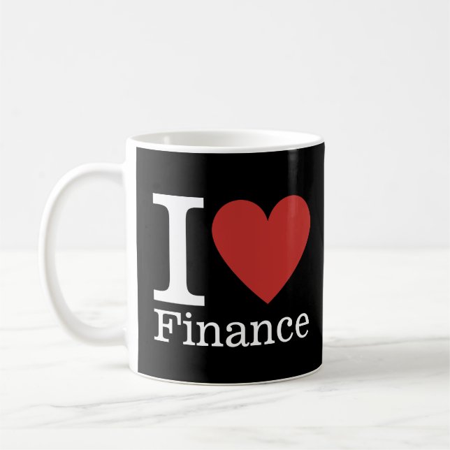I ❤️ Love Finance - Département des Finances - Mug (Gauche)