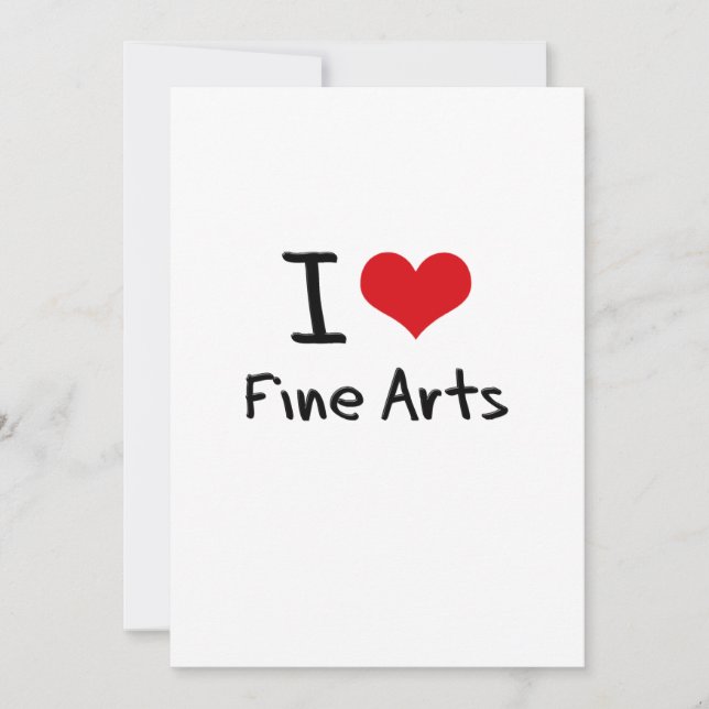 I Love Fine Arts (Devant)