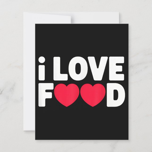I Love Food Funny Foodie Cadeau pour hommes (Devant)