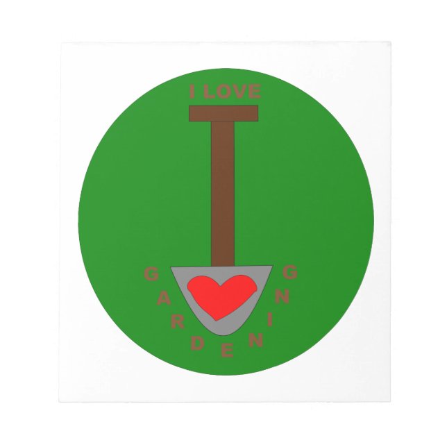 I Love Gardening Bloc-notes (Devant)