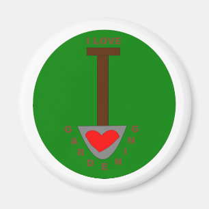 I Love Gardening Magnet