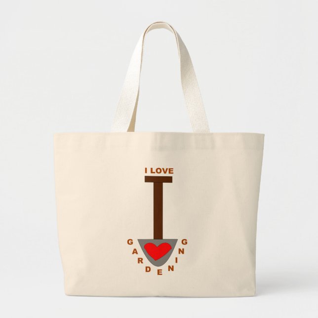 I Love Gardening Sac fourre-tout de chat (Devant)