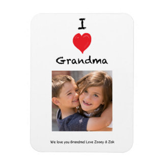 I Love Grandma Photo Magnet Keepsaké