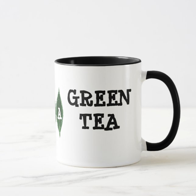 I Love Green Tea Mug - Personnalisable Mug (Droite)