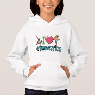 I Love Gymnastique - mignon Sweat - shirt à capuch