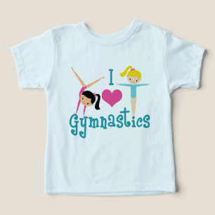 I Love Gymnastique mignonne Gymnaste Girls