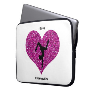 I Love Gymnastique Neoprène Portable Sac à manches