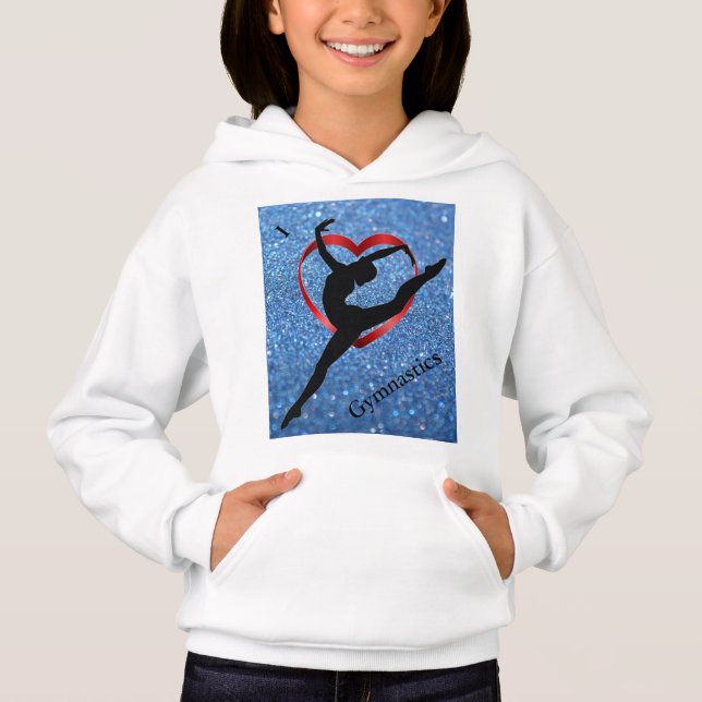 I Love Gymnastique - Sweat - shirt à capuche de gy (Devant)