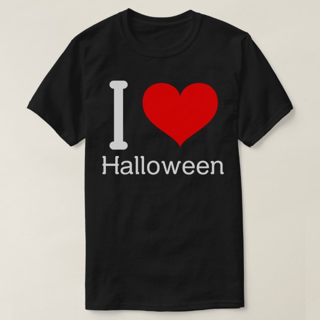 I Love Halloween TShirt (Design devant)