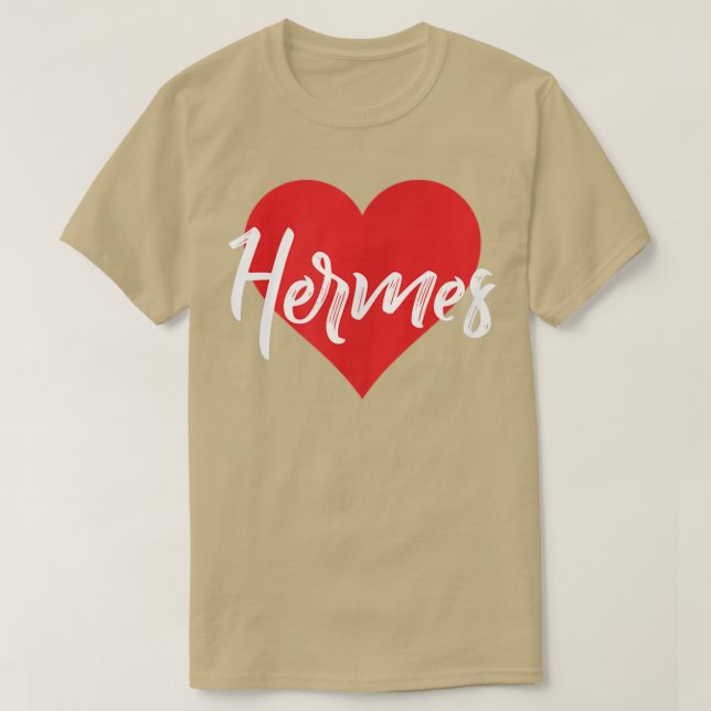 I Love Hermes Premier Nom Tshirt I Heart Nom (Design devant)
