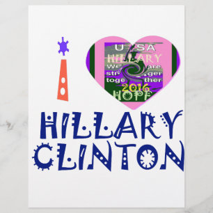 I Love Hillary Clinton pour le président américain