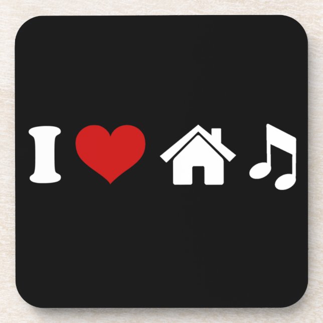 I Love House Music Dessous de verre | Danse de la  (Devant)