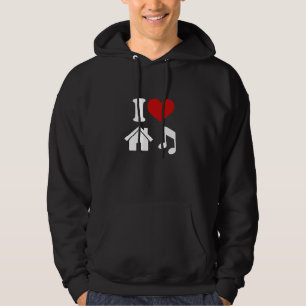 I Love House Music Sweat - shirt à capuche