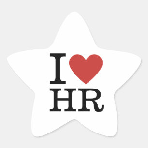 I ❤️ Love HR Star Stickers - HR Department/Staff