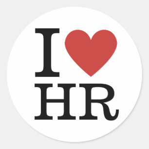 I ❤️ Love HR Sticker