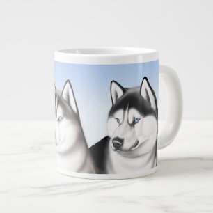 I Love Husky Dogs Jumbo Mug